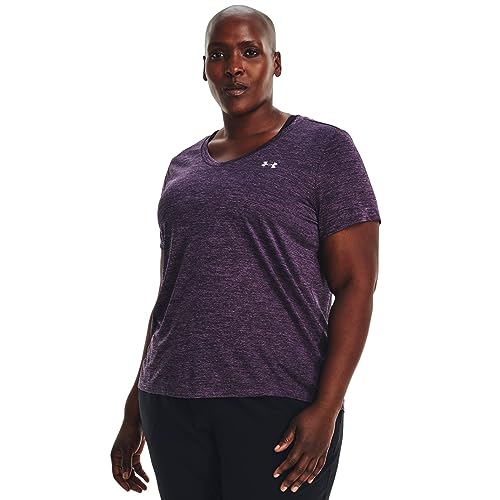 Image of Under Armour Plus Size Tech Solid Short Sleeve V-Neck