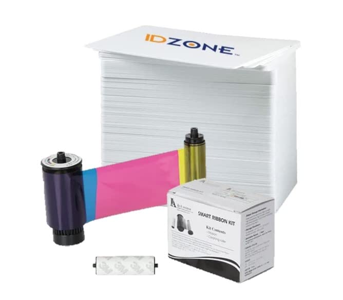 UIP Global Premium Compatible Ribbon for IDP 650634 YMCKO 250 Image Print with 500 ID Zone PVC Cards