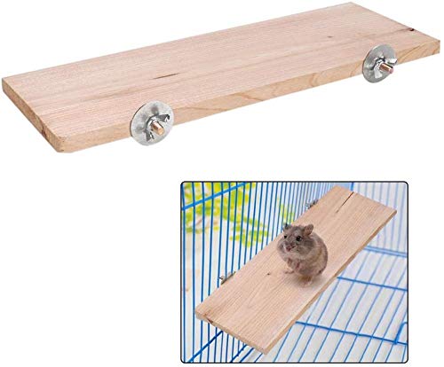 Plataforma de hámster, muelas de madera para afilar el trampolín Segura para masticar Juguete Pequeño animal Juego Puente para Hamster sirio Erizo Jerbos Chinchillas Ardillas Conejillos de Indias