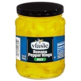 Vlasic Deli Style Mild Banana Pepper Rings, Keto Friendly, 12 FL OZ