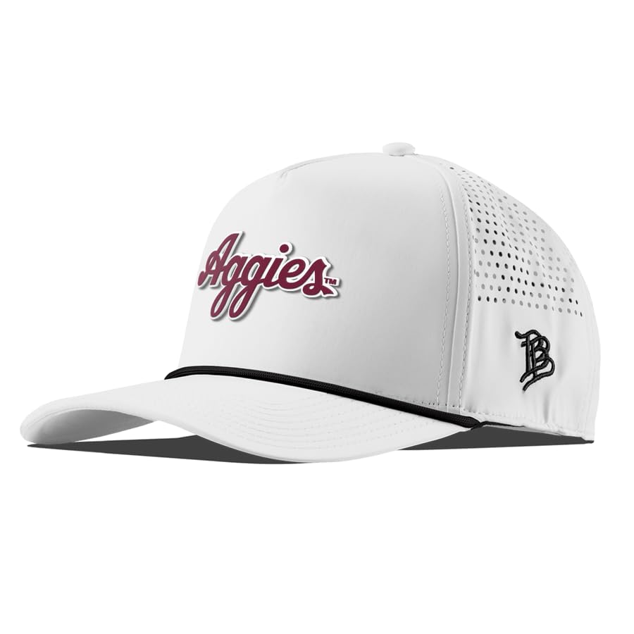 Image of Branded Bills Texas A&M Aggies Script Curved 5 Panel Hat for Men