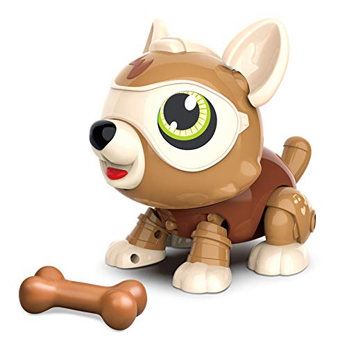 MDGZY Remote Control Robot Dog Robot Pet Dog Toys for Kids,RC Dog Robot Toys Interactive Intelligent Singing Dancing Barking DIY Educational Robot Dog Toys,Robot Pet Dog for Boys Girls Birthday