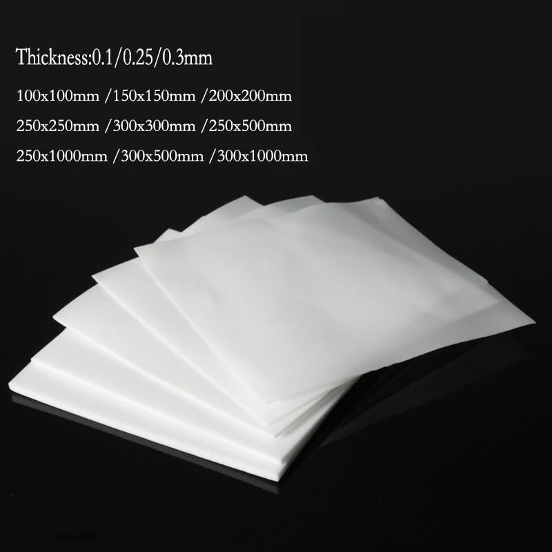 PTFE-Folie 300x300mm – Teflonplatte 0,3 / 0,5 / 1 Mm, Hitzebeständig & Chemieinert Für Labor & Industrie