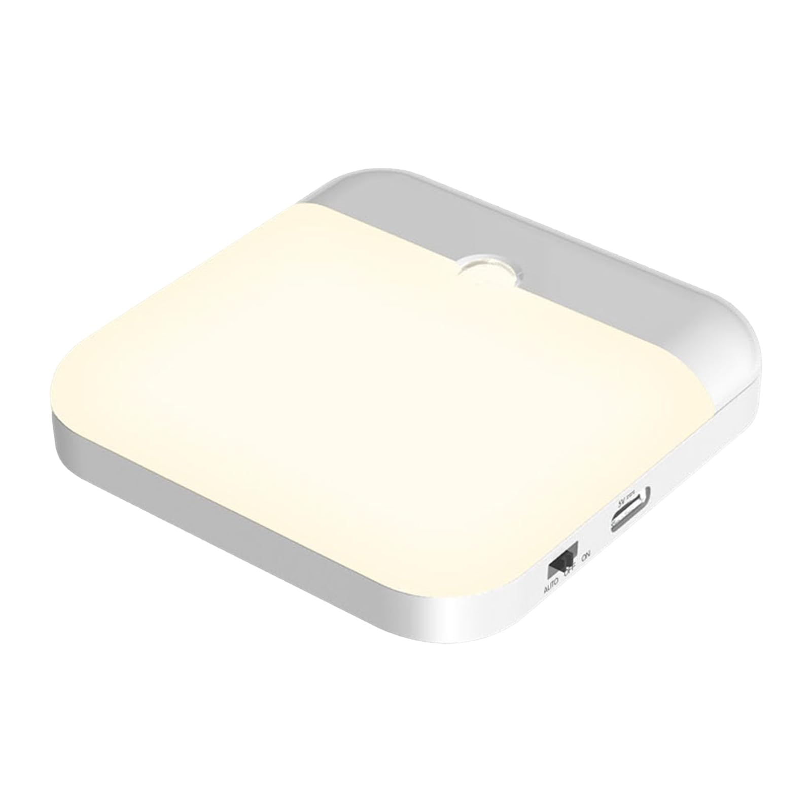 Maxal Warm Light Induction Lamp, Smart Led Night Light With 2 Lighting Modes, Rechargeable Motion Sensor Indoor, No Glare Night Light For Toilet, Closet, Bedroom,