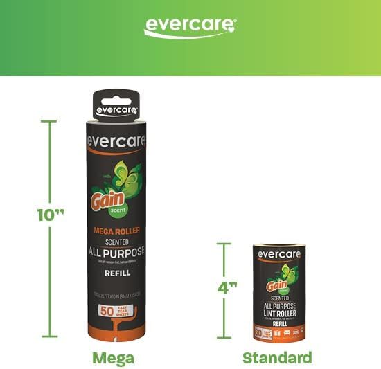 Miniatura 3 de Evercare Recambios de rodillo de pelusa para mascotas de 10 pulgadas, paquete de 3, 50 hojas cada uno, ganancia perfumada, rodillo adhesivo para