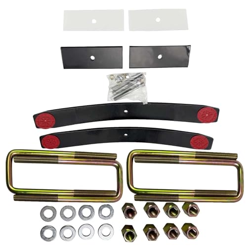 BST BSSP 1.5'-2' Rear Add A Leaf Lift Kit w/8.5' long 2.5' wide Square U Bolts for 1999-2021 Toyota Tundra 4X4 2WD TRD SR5，Leaf Spring Leaf Pack Suspension Leveling Lift Kit