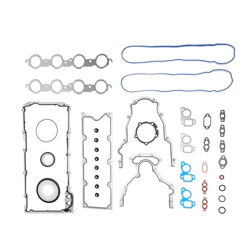 Image of Torchbeam GEN III 3 LS Gasket Set Kit Fit for Chevy Silverado 1500 2002-2006 2008, Silverado 2500 HD 2003-2009, for GMC Sierra 1500 2500 HD Engine LQ4 LQ9 LS1 LS6 4.8 5.3 6.0L 12558178 12589226
