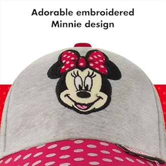 Disney Girls' Little Minnie Mouse Baseball Hat Kids Cap Size 2-4 or 4-7