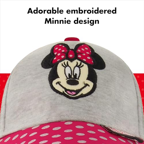 Disney Girls' Little Minnie Mouse Baseball Hat Kids Cap Size 2-4 or 4-7
