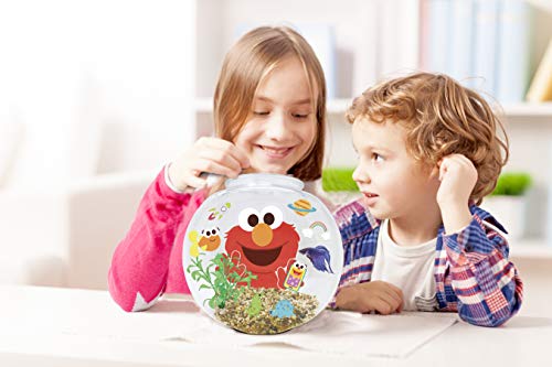 Penn-Plax Officially Licensed Sesame Street Elmo’s World Fish Bowl Kit – Great Way To Teach Young Beginners How To Maintain And Take Care Of An Aquarium #TOP1