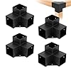 Pergola bracket kit 4pcs gazebo brackets kit 3 way right angle corner bracket for 4x435inchx35inch wood posts patio pergolas log cabin outdoor  urban country home decor