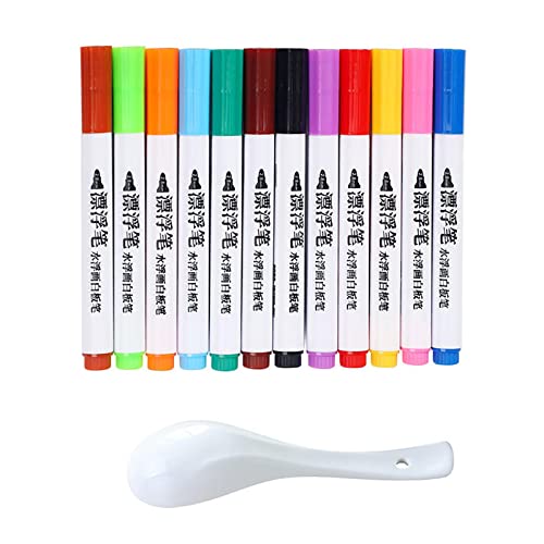 MezoJaoie Stylo Flottant à Eau pour Enfants - Stylo Magique de Peinture à l'eau,Stylo marqueur effaçable à Base d'eau - Stylo Tableau Blanc - Enseignement de la Peinture Stylo numérique Cover
