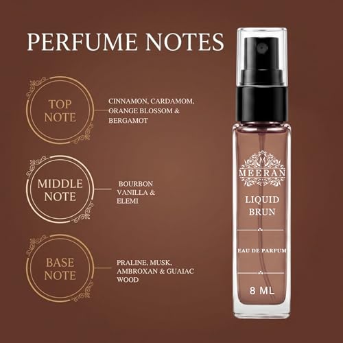 Image of Liquid Brun Style Fragrance (8ML) | Long Lasting Eau De Parfum | Pocket Perfume | Warm Spicy Vanilla Woody Scent | Perfume for man