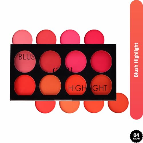 Image of Glam21 Blush & Highlighter Palette|Silky Smooth Pigments for Long-Lasting Shimmer Glow | Buildable Radiance | Lightweight & Blendable Formula | Suitable for All Indian Skin Tones | 21.5 gm - Ralph -03