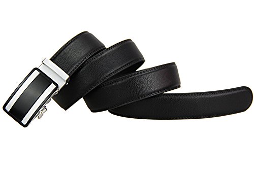 Ratchet Belts for Men, Men's Genuine Leather Dress Belt with Automatic Buckle