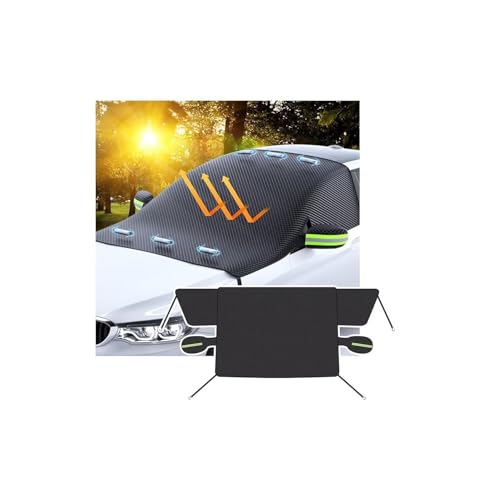 に適用 ホンダ S660 2015年4月〜2022年3月 四季対応マグネット式フルブラックアウトウィンドシールドサンシェード - 夏の遮光・冬の雪防止、リアビューミラーカバー付きの車用日よけウィンドウシェード