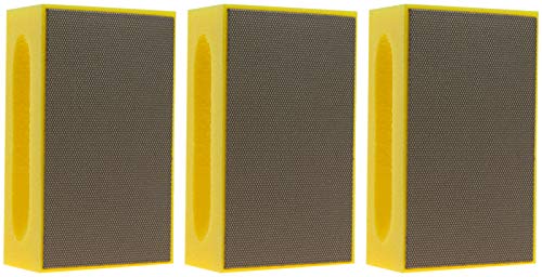 KGS PRO-PAD Diamond Hand Polishing pads (3 Pack, Grit 400 (yellow))