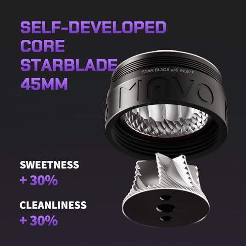 Image of MAVO Manual Coffee Grinder, Phantox Pro Burr Coffee Grinder, Professional 45mm Stainless Steel Grinding Core, Capacity 30g, 120 Clicks Adjustment, Hand Coffee Grinder for Espresso, Pour Over, Black