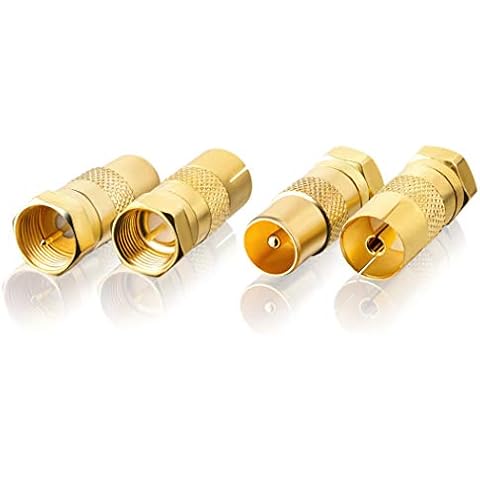 SEBSON Conector Antena SAT - Adaptador de Cable de Antena TV Cover