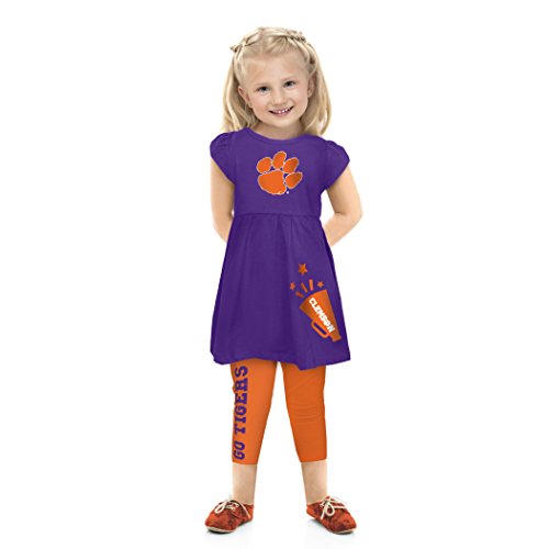 Cheekie Peach Toddler Girls Legging and Tunic Set