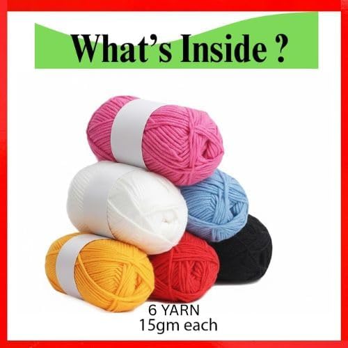 Image of Crochet Kit with Soft Grip Handles - Full Crochet Hook Set for Beginners & Yarn Lovers - Ergonomic Crochet Tools for DIY Craft & Gifting (Crochet Needles Set)