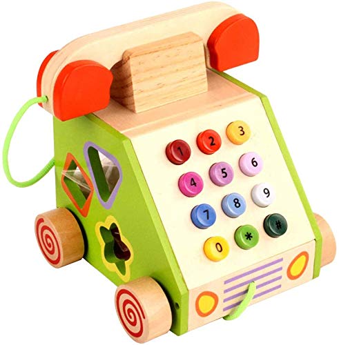 Factory PricePull Along Multi Functional Wooden Telephone Toy