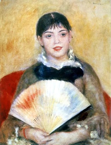 Impression prints toile peinture murale Renoir La Fille à l'éventail décoration moderne