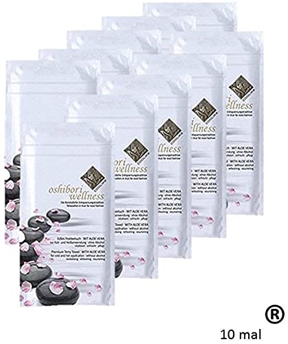 50 x Oshibori Wellness Frotteetuch Erfrischungstuch