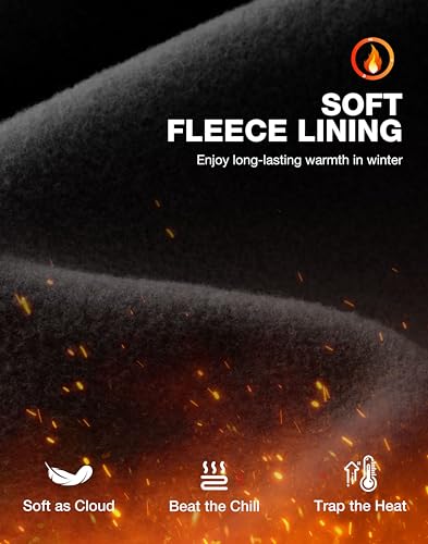 SANTINY Women's Fleece Lined Pants with Pockets Crossover Yoga Pants 28.5"/30.5"/32" Thermal Warm Flare Leggings for Women3