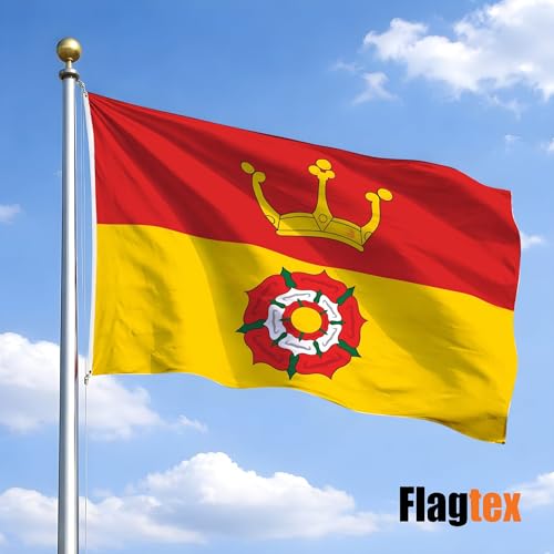 Bandera de Hampshire Flagtex grande en tejido resistente para mástil exterior 2