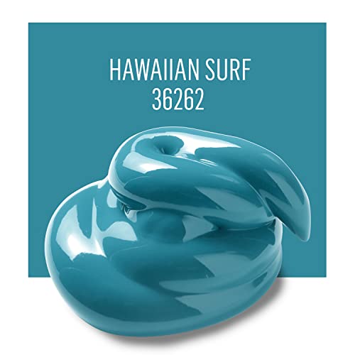 Image of FolkArt Multi-Surface Acrylic Craft Paint, Hawaiian Surf 2 fl oz Premium Multi-Surface Satin Finish Paint, Perfect For Easy To Apply DIY Arts And Crafts, 36262 (Pack of 2)