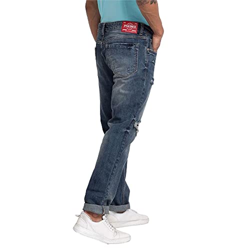 Image of Spykar Men Mid Rise Slim Fit Jeans