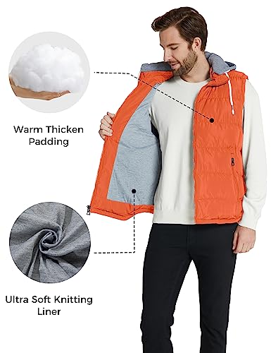 Image of ZSHOW Men's Puffer Vest Removable Hooded Vest Outdoor Winter Vest
