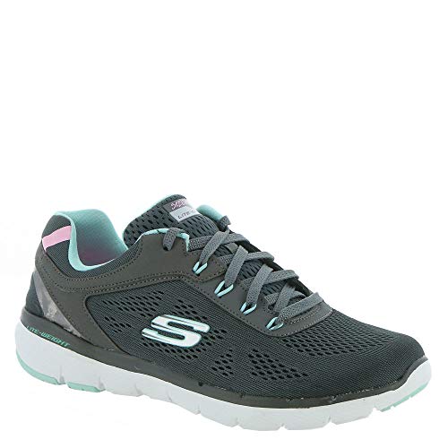 Image of Skechers Women Flex Appeal 3.0 Steady Move Lace Up Shoe