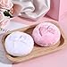 2 Pcs Large Body Powder Puff, 3.5 Inch Powder Puff for Body Powder, Soft Washable Reusable Dusting Powder Puff, Big Fluffy Powder Puff for Wet Dry Makeup Face Body