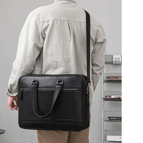 Bolso mensajero para notebook de 15.6 pulgadas en cuero portátil miniatura 2