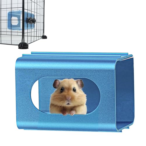 PeSandy Hamster Cooling Tunnel Toys, Metal Cooling House for Hams...