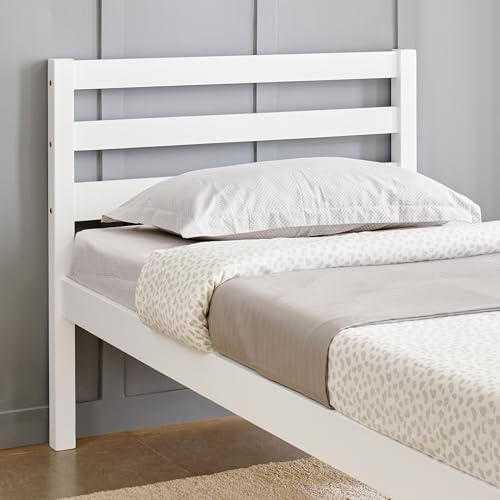 Image of Home Centre | Helios Taylor Sarsar Single Bed | Solid Wood | White