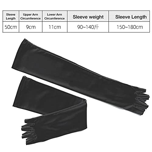 Manga do resfriamento - Luvas Longas - 1 par Mangas Braço Homens Mulheres Luvas Sol Protecção Solar