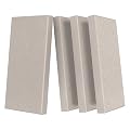 UMIACOUSTICS 4 PCS Acoustic Panels with Hanging Brackets, 2” Thick Fiberglass Sound Proof Panels Removable for Studios, Office, Home Theater Wall- Linen