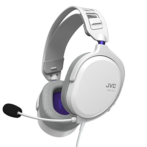 JVCケンウッド JVC GG-01-H ゲーミングヘッドセット 本体質量約199g軽量ボディ ホワイト