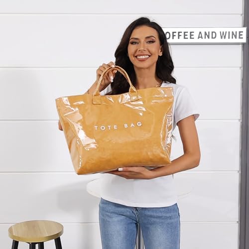 Bolso tote grande para mujer KAMEILONG de PVC miniatura 2