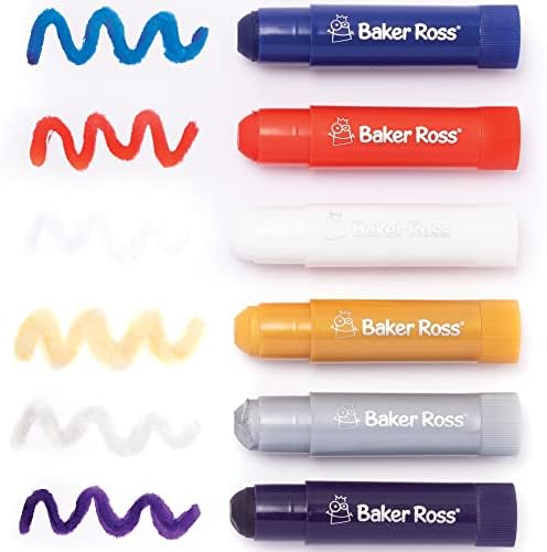 Baker Ross PJ110 Kings Coronation Poster Paint Sticks - Pack of 6, Craft Supplies