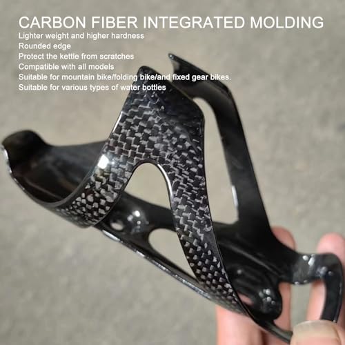 Porte-bouteille en carbone pour vélo de route ultra léger et design épuré