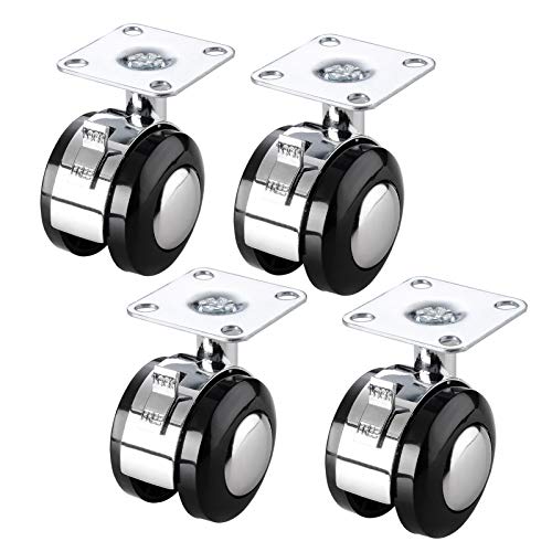 Roulettes de meubles charge 60 kg pour stopper les rayures au sol