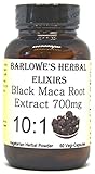 Barlowe's Herbal Elixirs Black Maca Root Extract - 10:1-60 700mg Veggie Capsules - Physical Performance