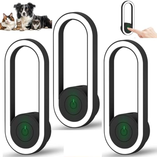 2026 Upgraded Ultrasonic Home Guardian Pawshield Flea Indoor Environment Management System for Cats 360 Comfort Shield for Felines Plug-in Ready Non-Disruptive (3 Pcs Black)