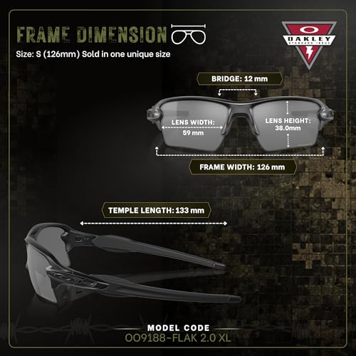 Image of Oakley Standard Issue SI Flak 2.0 XL Blackside Collection Military Grade Sunglasses With Official Eyewear Kit