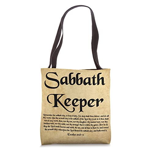 Exodus 20:8-11 Sabbath Keeper's Tote Bag