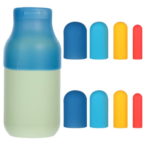 8 Stück Auslaufschutz Reise Auslaufschutz Duschgel Silikonhülle Auslaufsichere Hüllen Silikon Reiseauslaufschutz Flaschenhüllen Wiederverwendbar Reisezubehör für Reisebehälter Shampoo Duschgel